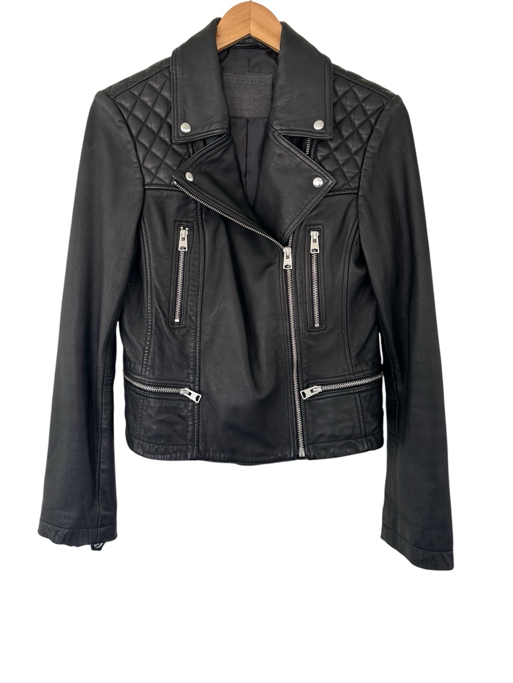 Allsaints Catch Leather Biker Jacket